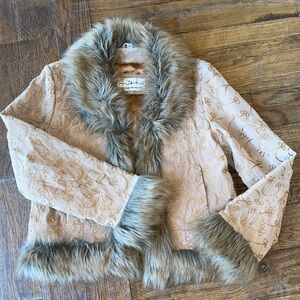 Mitso 90s Penny Lane Leather And Faux Fur Jacket